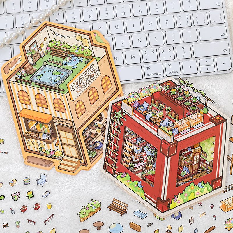 Whimsy Town of Coffee & Shops