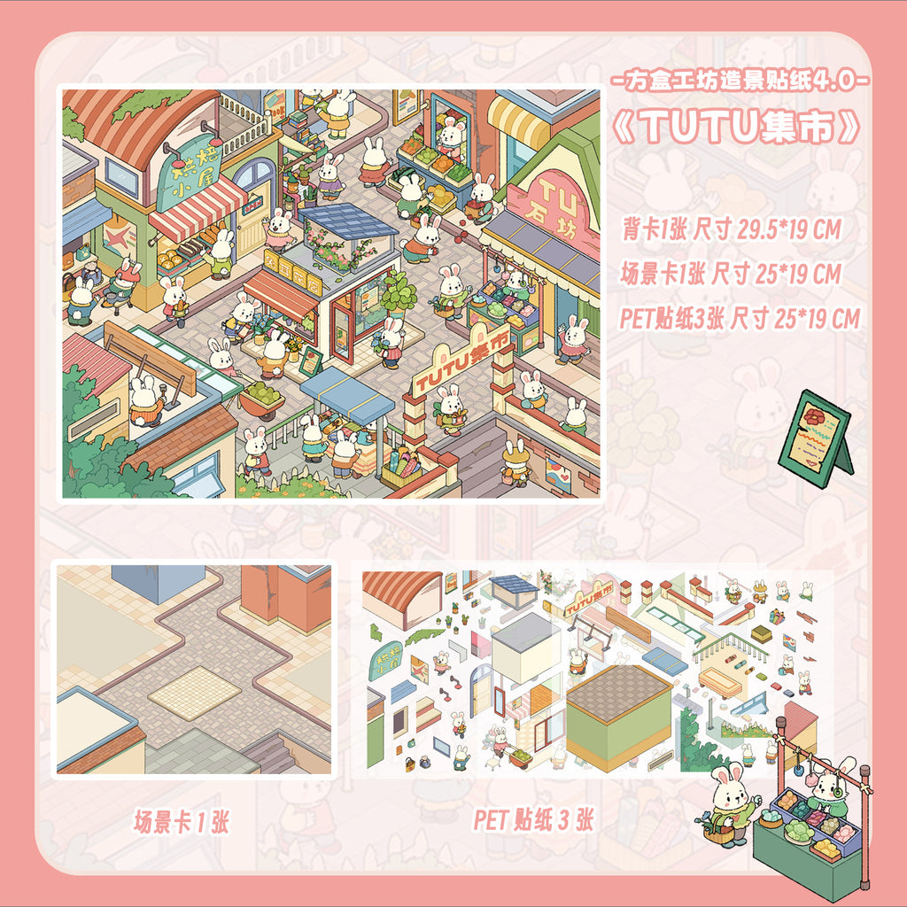 Bustling Streets of Tiny Marketplaces