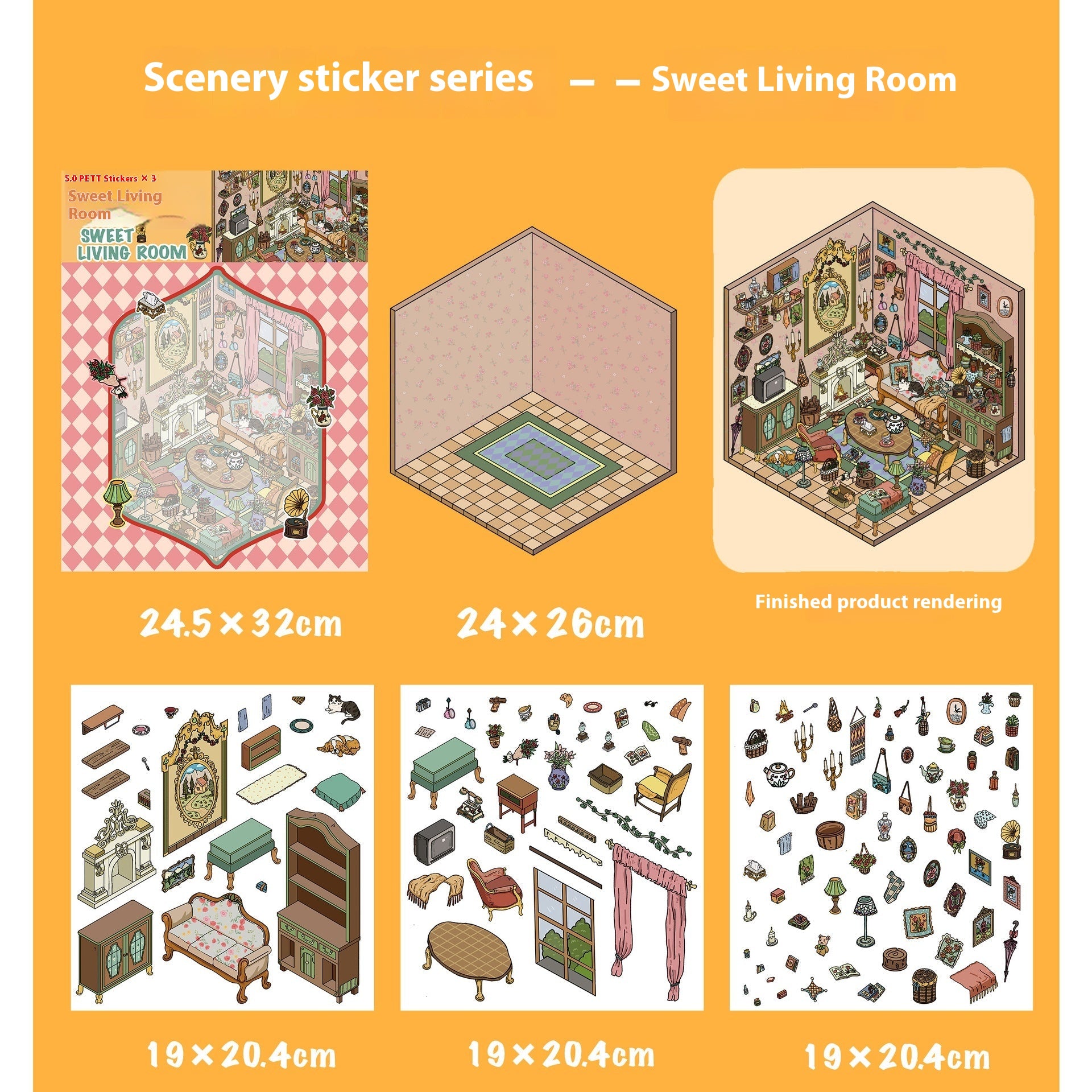 Magical Mushroom Homes and Sweet Rooms（Oversized）