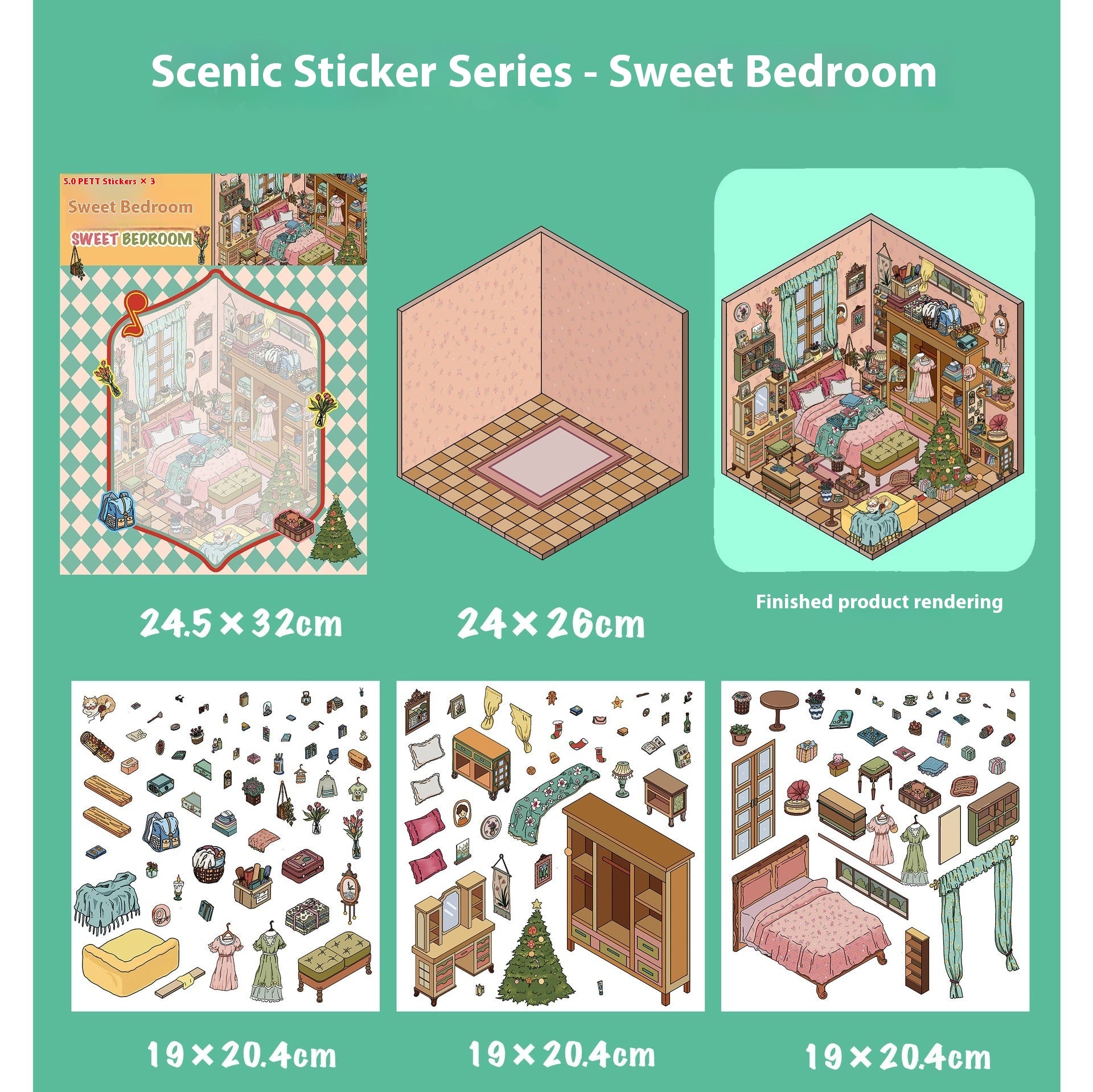 Magical Mushroom Homes and Sweet Rooms（Oversized）