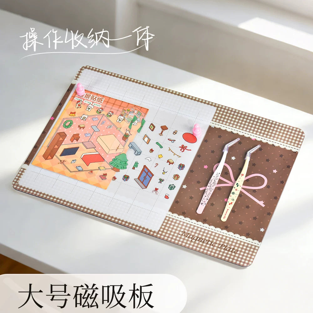 Yukaka wkaka landscaping sticker magnetic suction console storage board version 2.0 function self-adhesive operation can be put on the wall