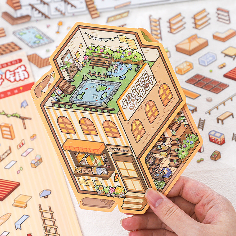 Whimsy Town of Coffee & Shops